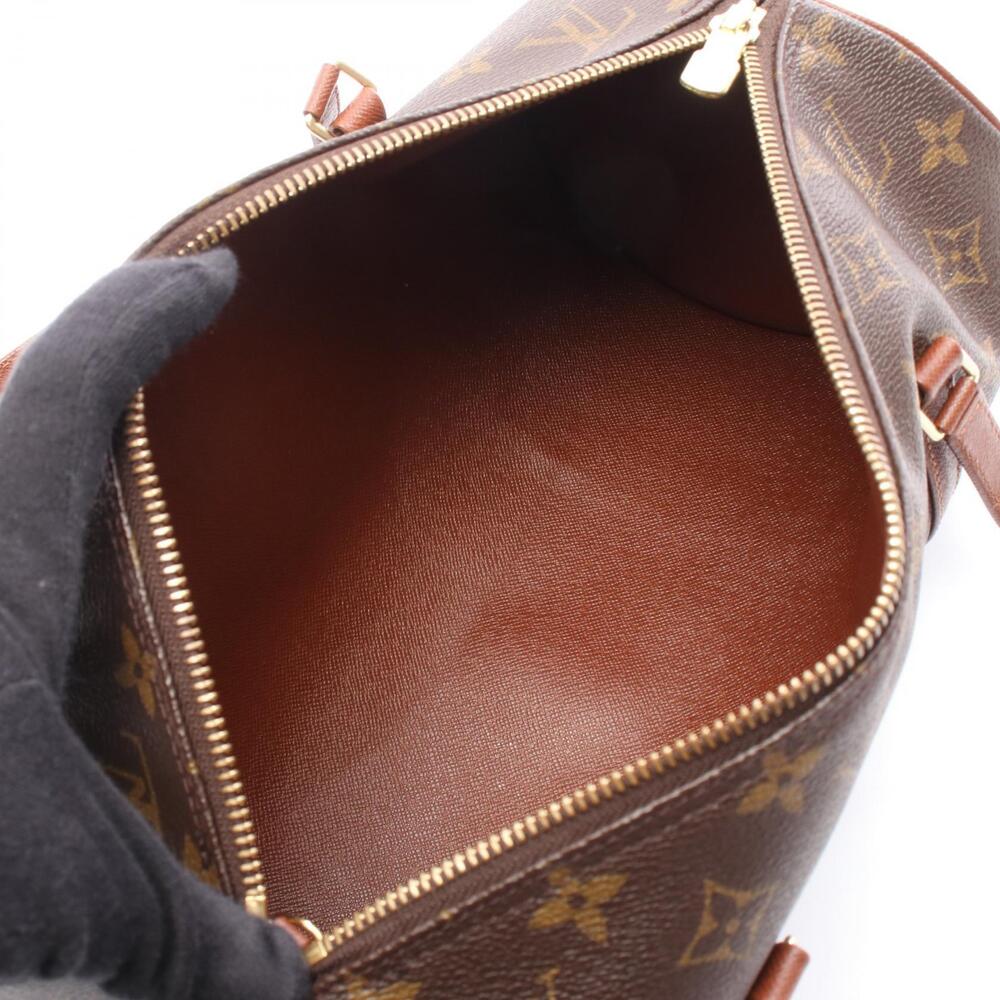 Louis Vuitton handbag leather brown canvas Monogram Papillon - Picture 3 of 5
